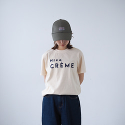 くすみカラー Creme Tee Front(半袖Tシャツ) 16枚目の画像