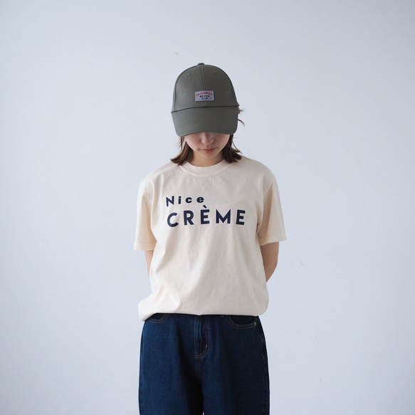 くすみカラー Creme Tee Front(半袖Tシャツ) 16枚目の画像
