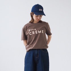 くすみカラー Creme Tee Front(半袖Tシャツ) 3枚目の画像