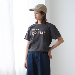 くすみカラー Creme Tee Front(半袖Tシャツ) 5枚目の画像