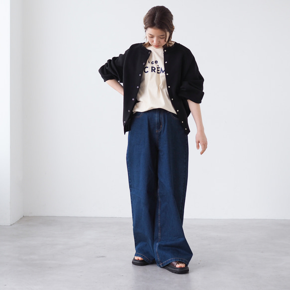 くすみカラー Creme Tee Front(半袖Tシャツ) 8枚目の画像