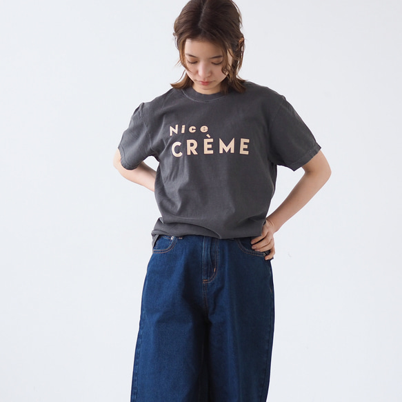くすみカラー Creme Tee Front(半袖Tシャツ) 17枚目の画像