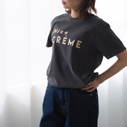 くすみカラー Creme Tee Front(半袖Tシャツ) 9枚目の画像