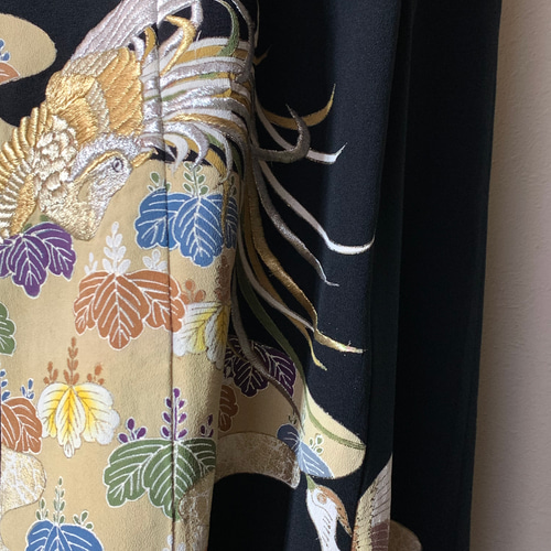 着物リメイク 留袖 ロングトップスのセットアップ ロングパンツ komomo