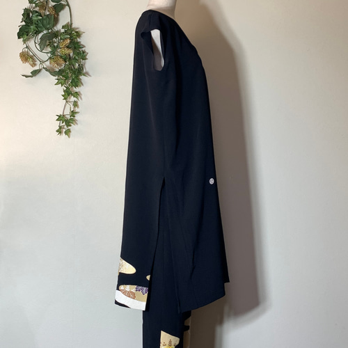 着物リメイク 留袖 ロングトップスのセットアップ ロングパンツ komomo
