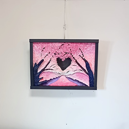 立体絵画の「桜並木のライトアップ」 立体絵画の「桜並木のライトアップ」 絵画 フェルメール 通販