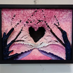 立体絵画の「デコピン、打席に立つ」 未来アートの「デコピン、打席に立つ」（クレイ絵画） 絵画