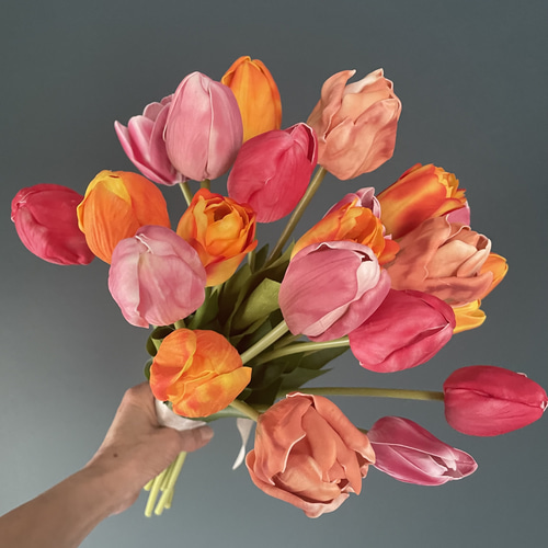 お洒落なチューリップブーケ/韓国ブーケ/チューリップブーケ