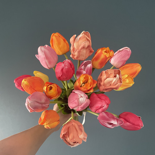 お洒落なチューリップブーケ/韓国ブーケ/チューリップブーケ