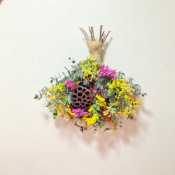 ミモザスワッグ　蓮の実 ミモザスワッグ 蓮の実 スワッグ malay_roseyvespiaget 通販 19113551