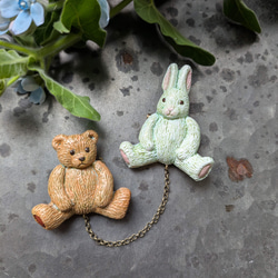 樹脂粘土〉メリーゴーランドのブローチ ブローチ harumoriji 通販