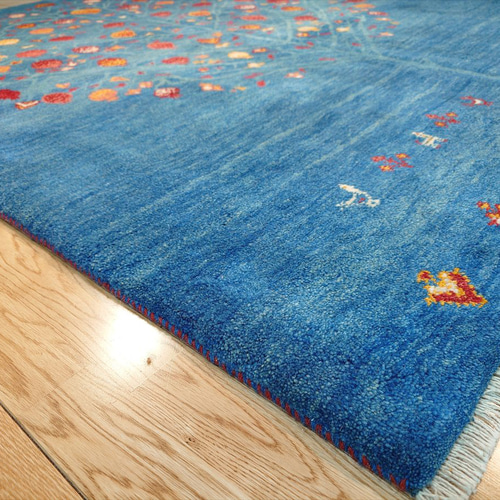 ペルシャ　ギャッベ　ミニマット　120×43　黄金色　ザクロの実 希少価値】ペルシャ ギャッベ ザクロの木 美しい風景柄 88x62cm