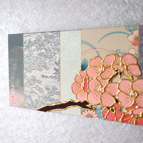 さくら no.3 ] 着物 アートパネル 原画 桜 ファブリックパネル