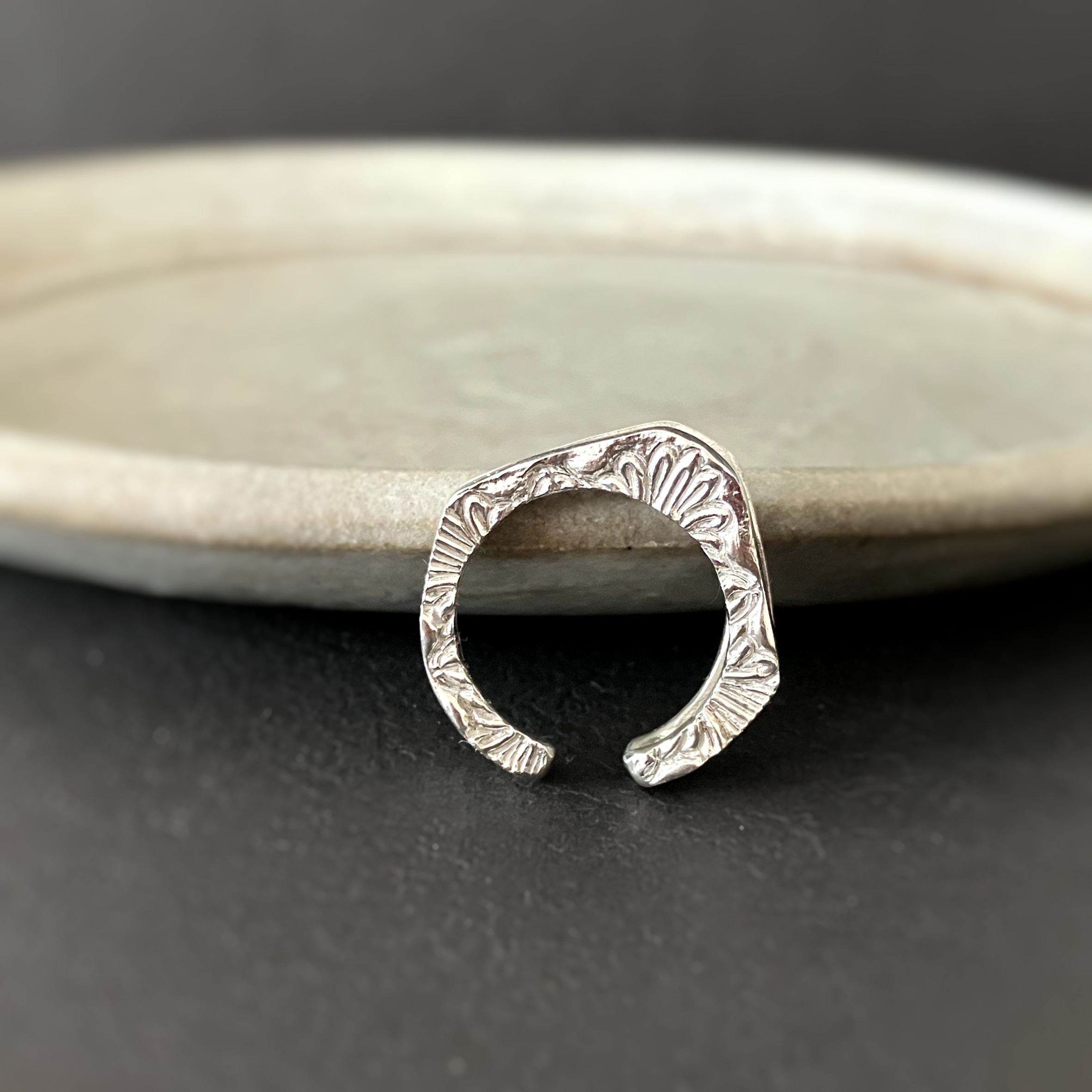 2way [lotus] ring∞イヤーカフ silver