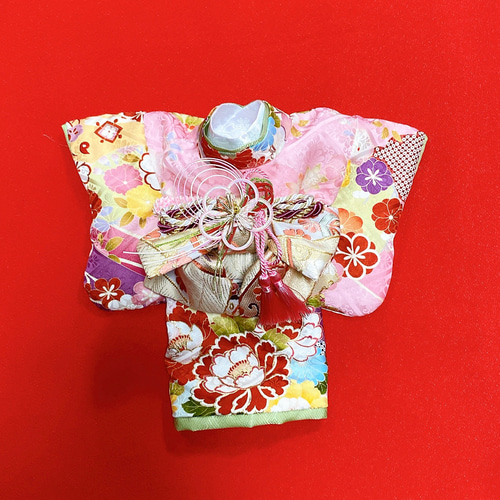 犬の着物✨犬用本格振袖着物 正絹 ピンク 犬服 ペット服・アクセサリー