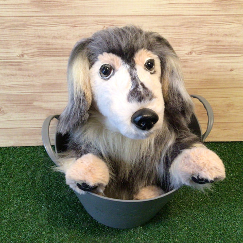 ミニチュアダックス（オーダー品） r様オーダーメイド品(ミニチュアダックスフンド) ぬいぐるみ