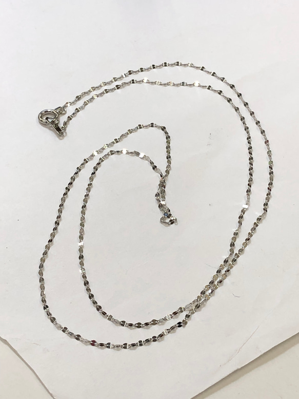 のらねこ　Pt850 プラチナ 40cm ペタルチェーンネックレス のらねこ Pt850 プラチナ 40cm ペタルチェーンネックレス Pt850