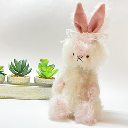 モヘアのテディベア 子うさぎ ブライスのお仲間に♡❁短期出品❁ 1_38e549f11e5def66a42508f48d8c