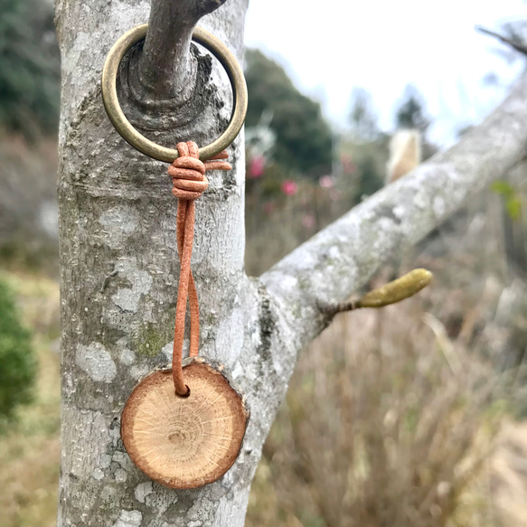 クヌギ 小さな丸太 キーホルダー その他雑貨 KUMAKOUBOU 通販 19116048