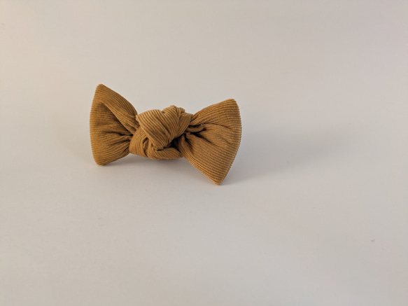 コーデュロイ《キャメルマスタード》蝶ネクタイ/baby/kids/ladies/mens 3枚目の画像