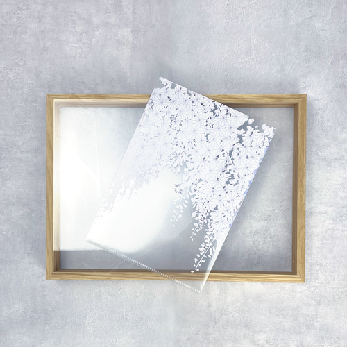 藤 - アートクリアファイルセット〈A4・A5 2枚組〉｜草花で彩る、心