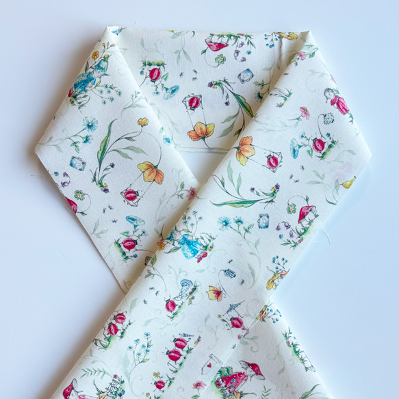 洗える半衿　ドイツ輸入生地の半襟  てんとう虫のサマーフェスティバル　co971 1枚目の画像