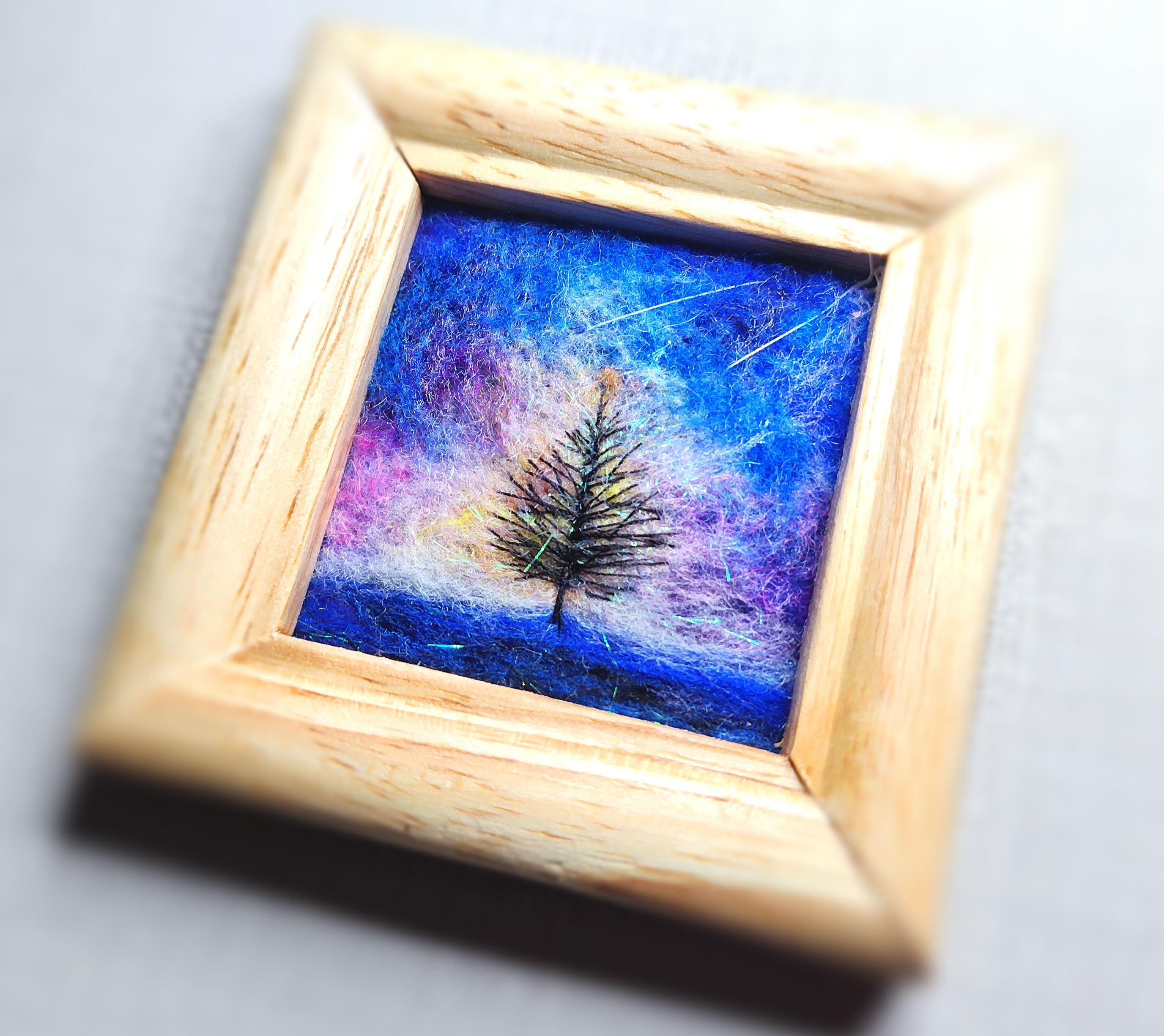 幻想的な風景」羊毛フェルト風景画フレーム 絵画 Leo 通販