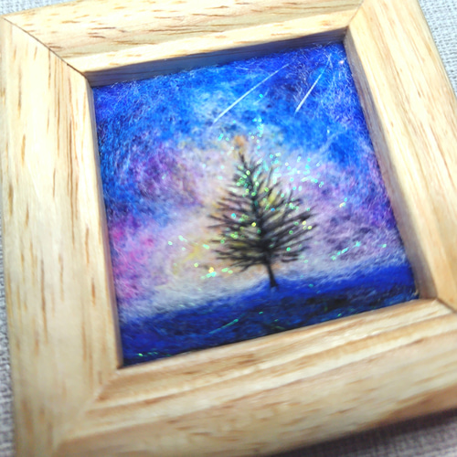 幻想的な風景」羊毛フェルト風景画フレーム 絵画 Leo 通販 19116761