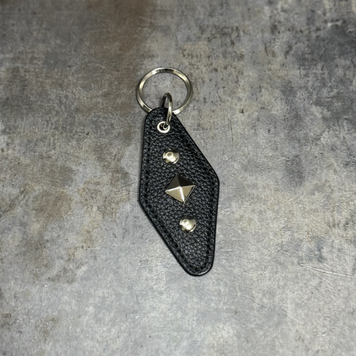 全4色】キーホルダー／モーテルキーホルダー／エンボスレザー