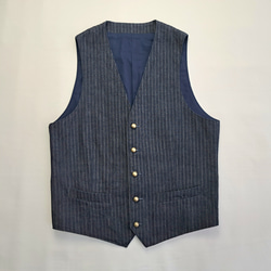 Harris Tweed 美品 試着のみ パッチワーク ベスト 本日限定値下試着のみ】米国製《ハリスツィード》パッチワーク
