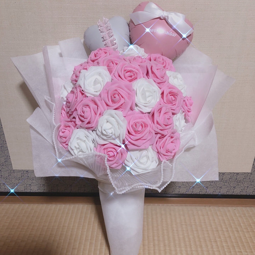バルーンギフト バルーンブーケ 花束 生誕祭 誕生日 推し活 薔薇 本人
