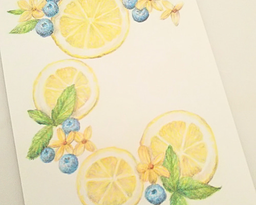 イラスト　原画　「レモンとの娘」 2e3ccaed8d7919fb1953173058f2c6