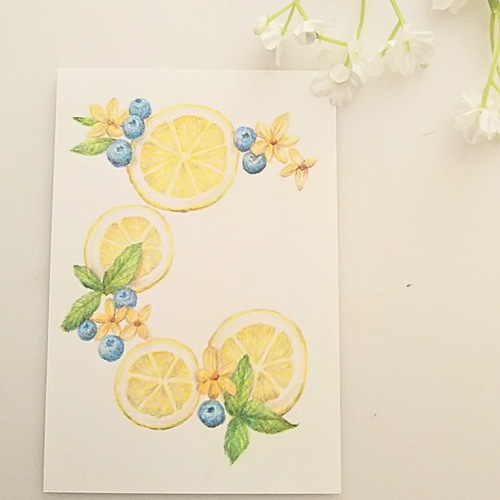 植木スイカ　色鉛筆画　はがきサイズ原画 植木スイカ 色鉛筆画 はがきサイズ原画 スイカ | 色鉛筆画はじめ