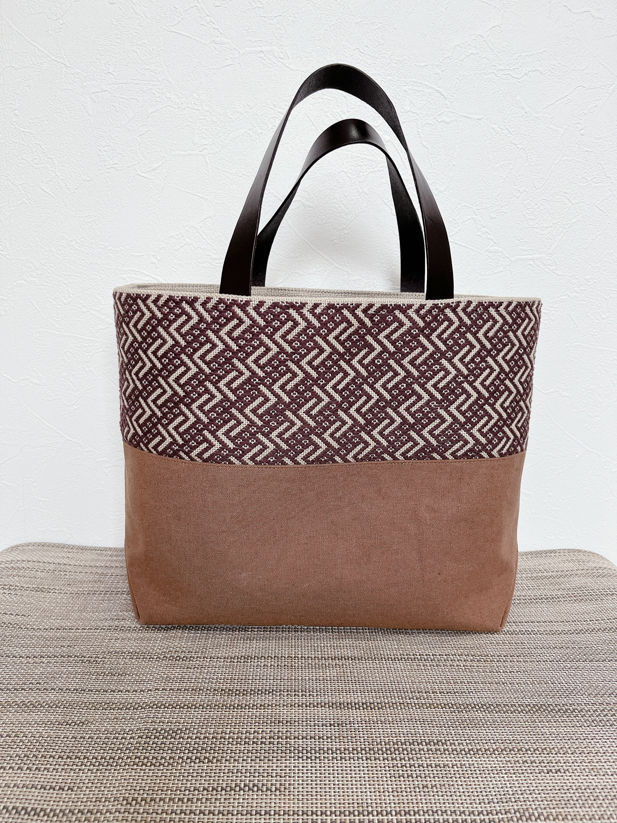 こぎん刺しトートバッグ　手さげ