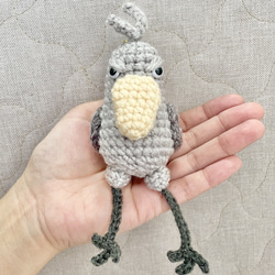ハシビロコウ⁂あみぐるみ⁂ストラップ あみぐるみ Handmadeことり
