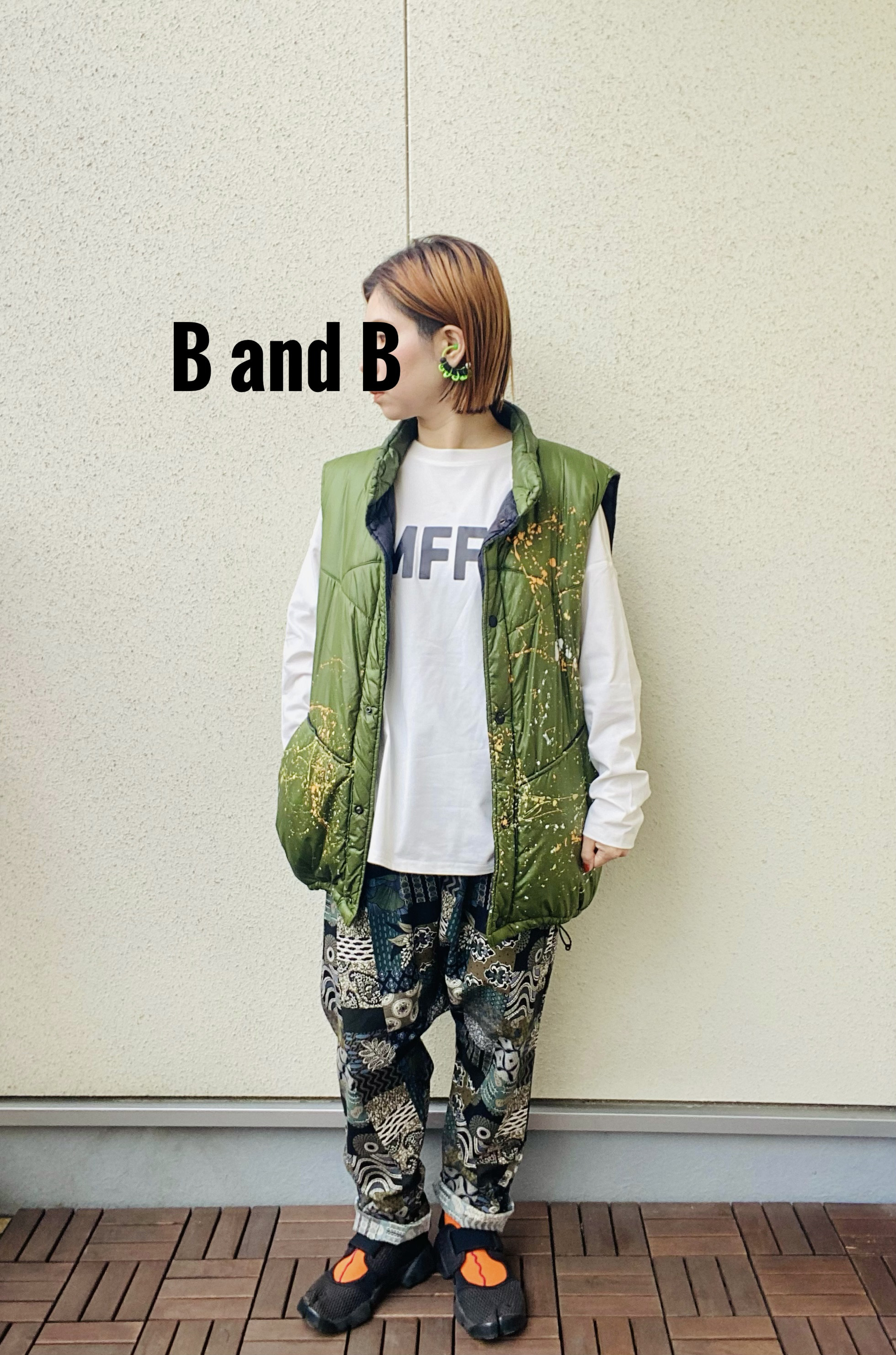 【大人】サルエルパンツ ユニセックス/アフリカンテイスト　パッチワーク柄