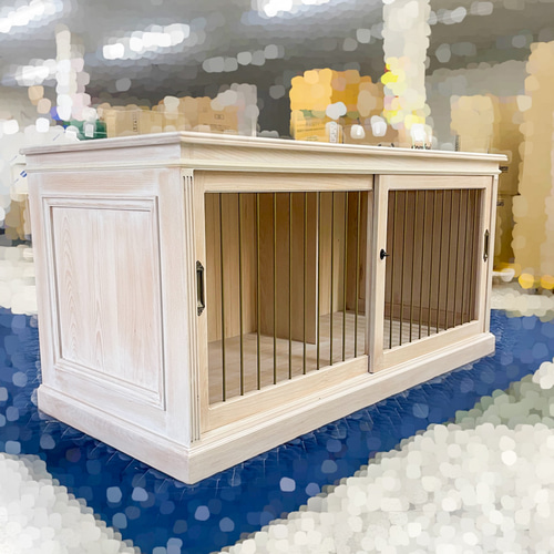 リ*マ様 ドックハウス ホワイトハウス ケージ ペットケージ ペットサークル 犬 ドア付き ペットファースト ホワイト