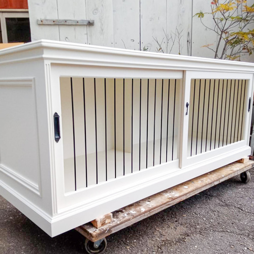 おしゃれな木製ドッグケージ かわいいドックハウス インテリア室内用犬