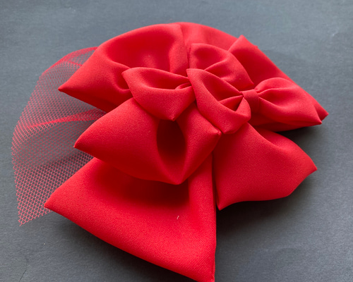 m.y 大きな赤いリボンのヘアアクセサリー とピンクの髪飾り a0d36e1e2cf5858ecda0fd586d2337