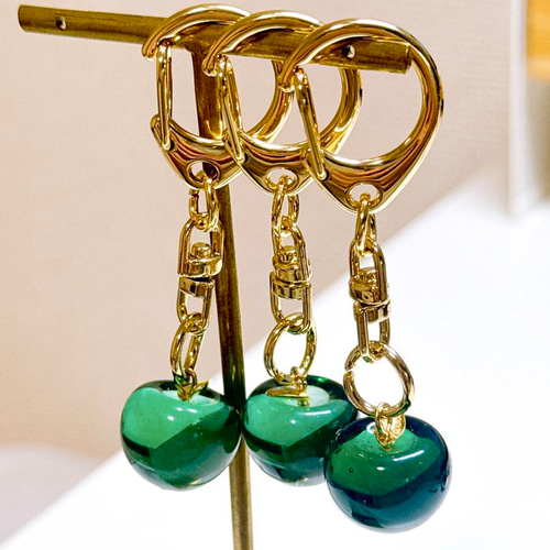 創作作家一点物 ガラス帯留め（Y1871-450 ） とんぼ玉 glass