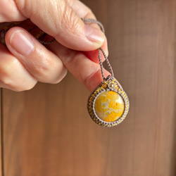 バンブルビージャスパーのマクラメ編みネックレス⭐︎ ネックレス  