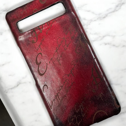 （オーダー制作）独特な色合いに手染めしたスマホバックカバーケース 1枚目の画像