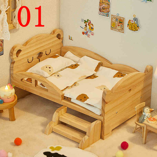 6/1ドールサイズ 木製ベッド