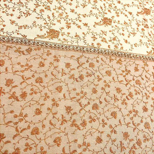 カシミールショール カシミヤ シルクストール 大判 パシュミナ