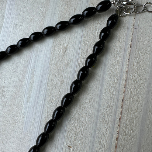 ☆関税/送料込み☆【ELEGATTO】オニキスネックレス Lurco ブラックフォーマル オニキス ネックレス 8mm 葬儀 法要