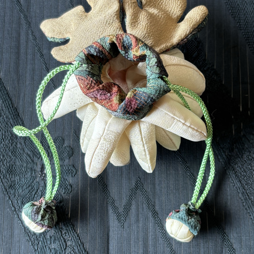 和風サシェ袋 匂い袋（中身なし）菊の花 吊るし飾り その他ケース