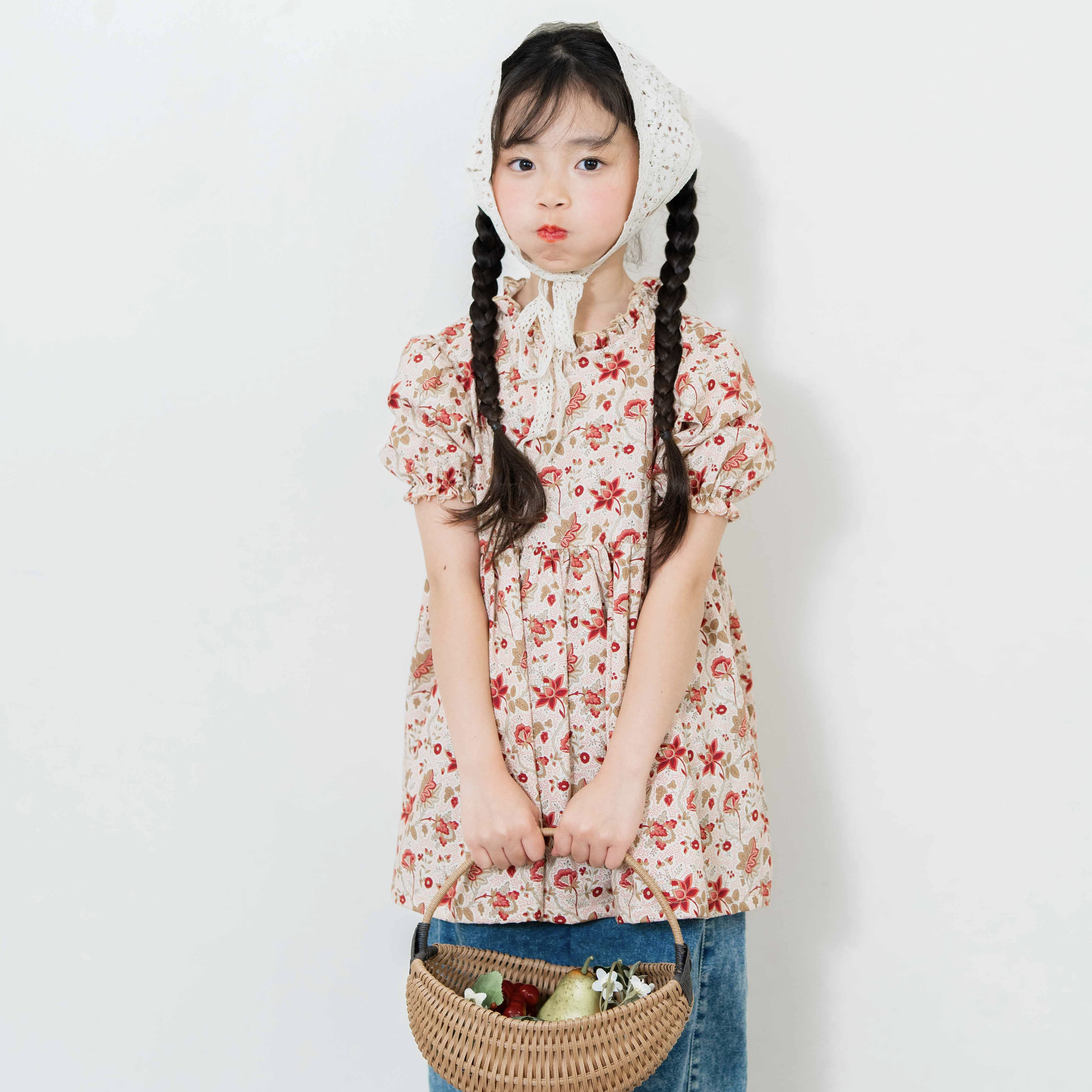 【2026年3月まで】Kids 半袖ブラウス/Countryside for farm/お揃い/春