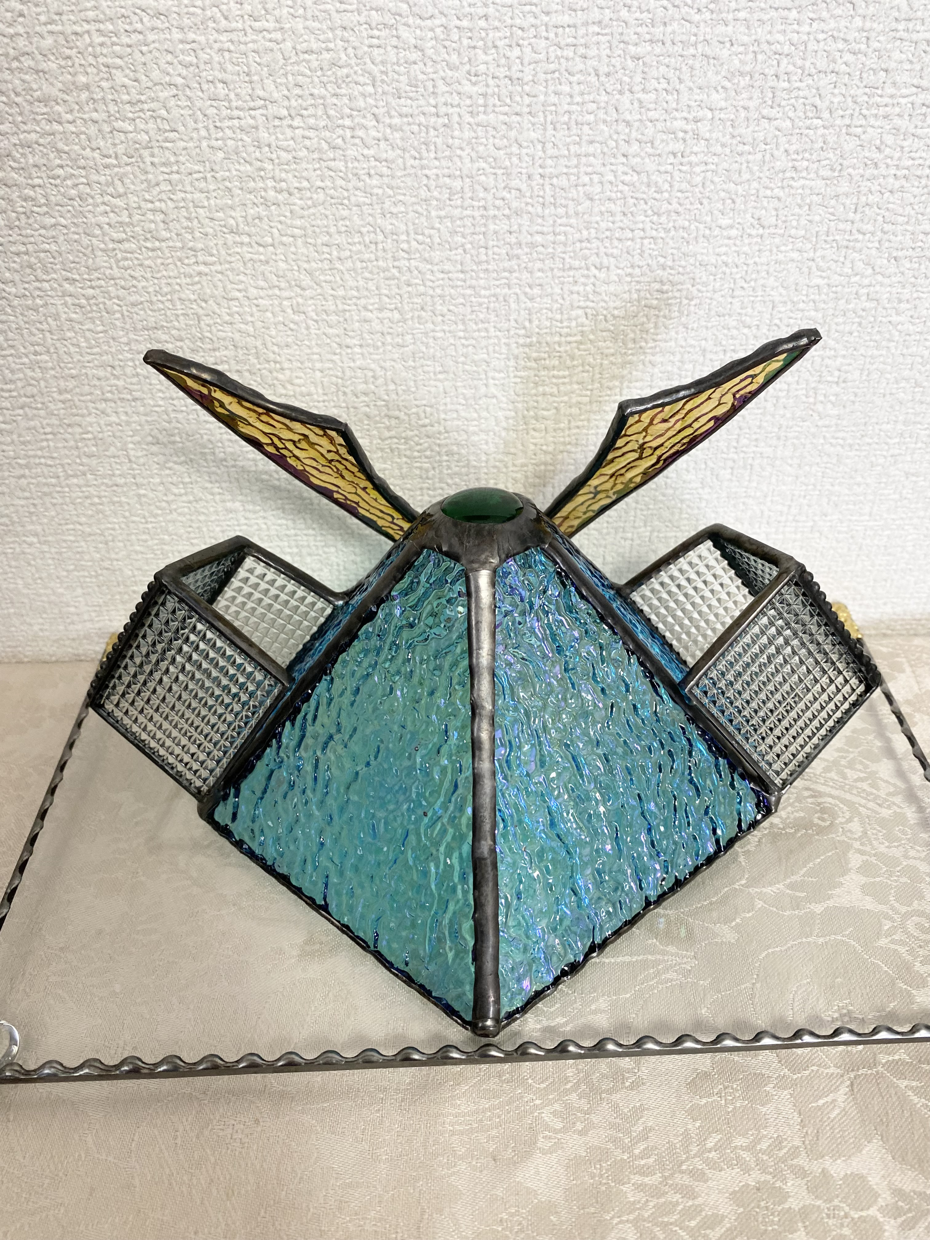 ガラスの兜飾り♢ステンドグラス