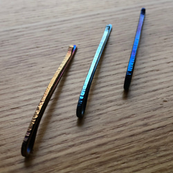 titanium hair pin 純チタンヘアピン 63mm ヘアピン ヘアアクセサリー 2枚目の画像