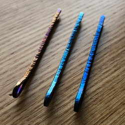 titanium hair pin 純チタンヘアピン 63mm ヘアピン ヘアアクセサリー 5枚目の画像